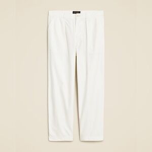 J. Crew BEAMS cotton sateen pleated baker pant